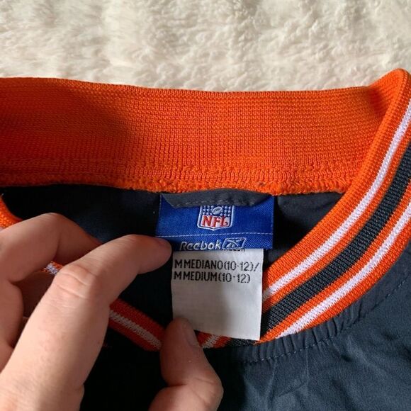 NFL Chicago Bears Football Pullover Windbreaker Pullover Jacket - Picture 3 of 4